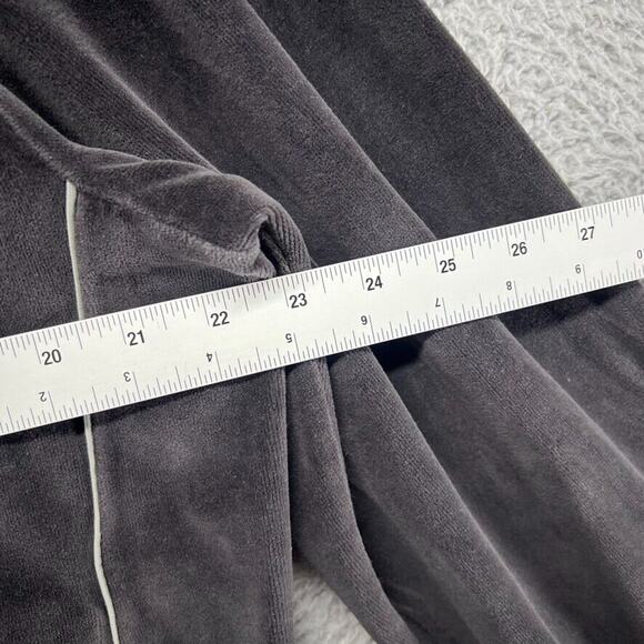 Vintage Puma Track Jacket men's Large Black Zip Suede Velour Embroidered Y2K - Picture 8 of 12